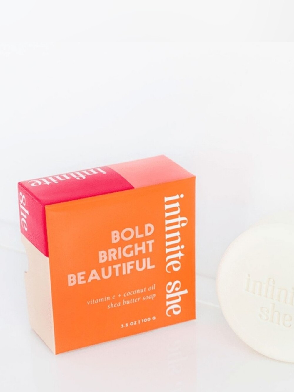Infinite She by Margot Elena Bold Bright Beautiful Shea Butter Soap 3.5 oz 100 g